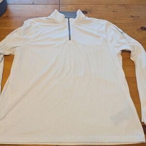 White Under Armour 1/4 Zip Long Sleeve